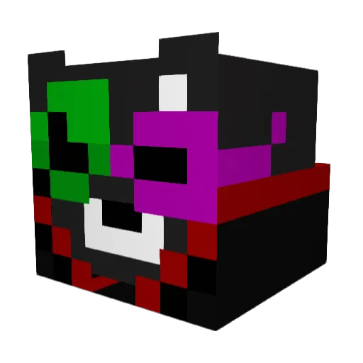 erickelnoob Minecraft avatar head, 3D render