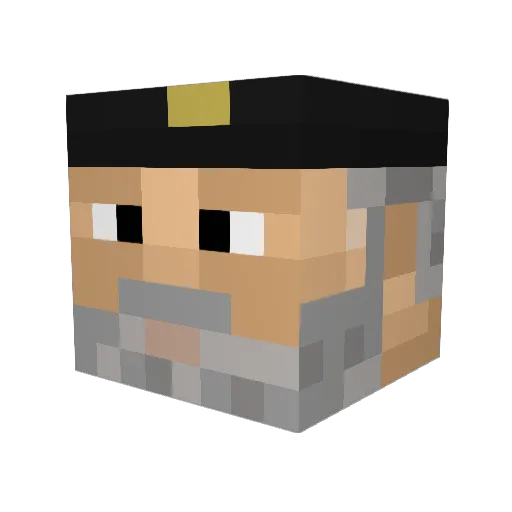 erickenji Minecraft avatar head, 3D render