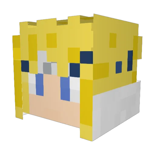 erickmw3 Minecraft avatar head, 3D render