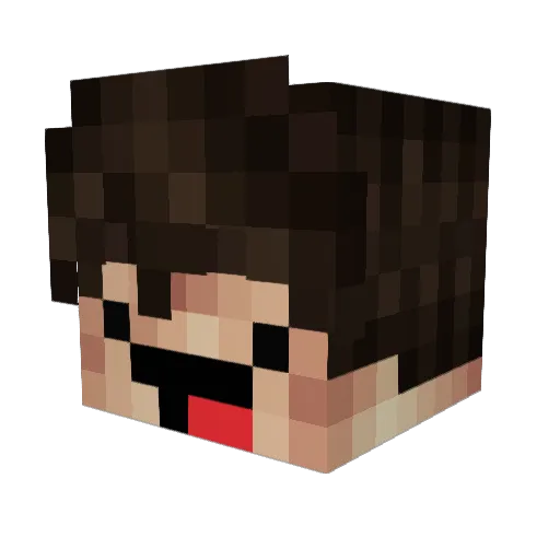 ericksaul07 Minecraft avatar head, 3D render