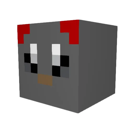 ericmeow Minecraft avatar head, 3D render