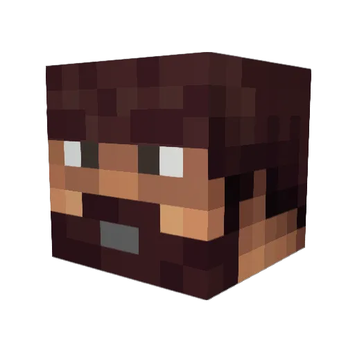 ericov11 Minecraft avatar head, 3D render