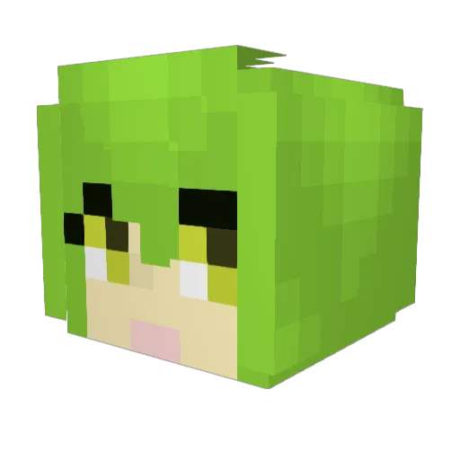 erictallman Minecraft avatar head, 3D render