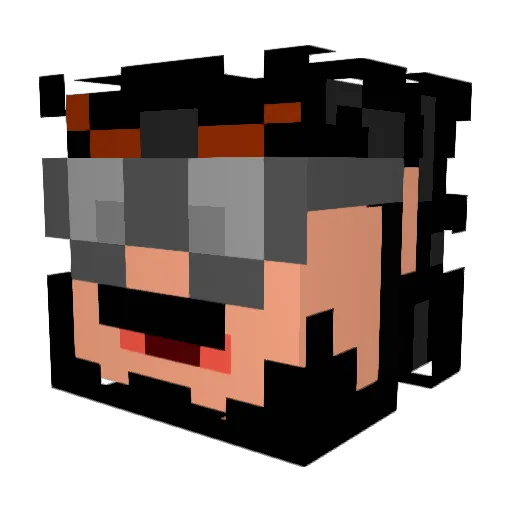 ericter Minecraft avatar head, 3D render