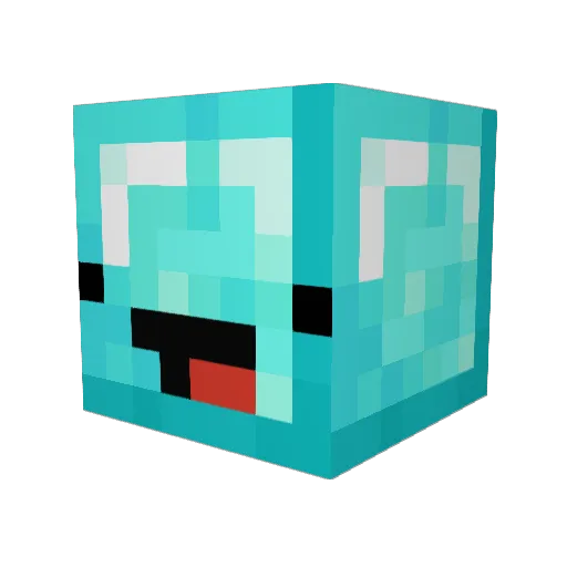 ericuha Minecraft avatar head, 3D render