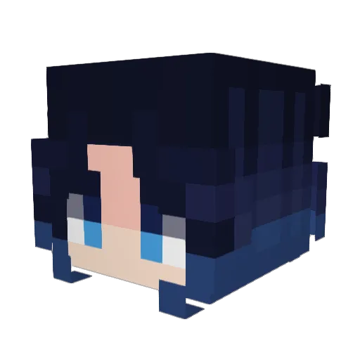 erielise Minecraft avatar head, 3D render