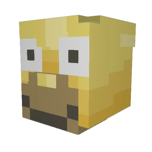 eriik_93 Minecraft avatar head, 3D render