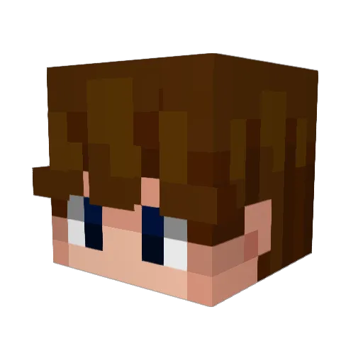 eriikk_ Minecraft avatar head, 3D render
