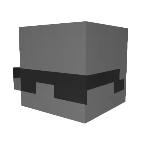 eriion Minecraft avatar head, 3D render