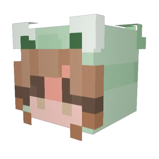eriischka Minecraft avatar head, 3D render