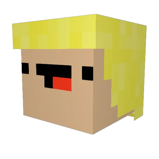 erik0808 Minecraft avatar head, 3D render