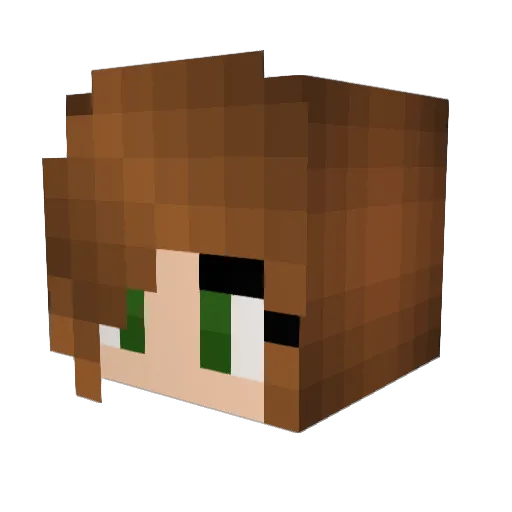 erika00 Minecraft avatar head, 3D render