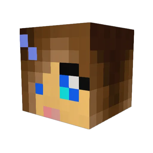 erika9133 Minecraft avatar head, 3D render