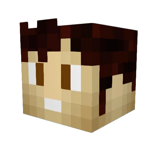 erikalm Minecraft avatar head, 3D render