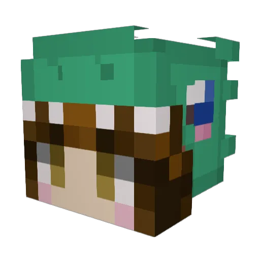 erikan14 Minecraft avatar head, 3D render