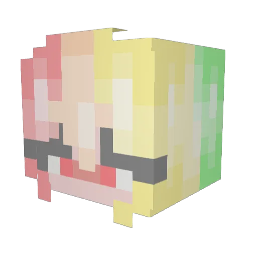erikaplays32 Minecraft avatar head, 3D render