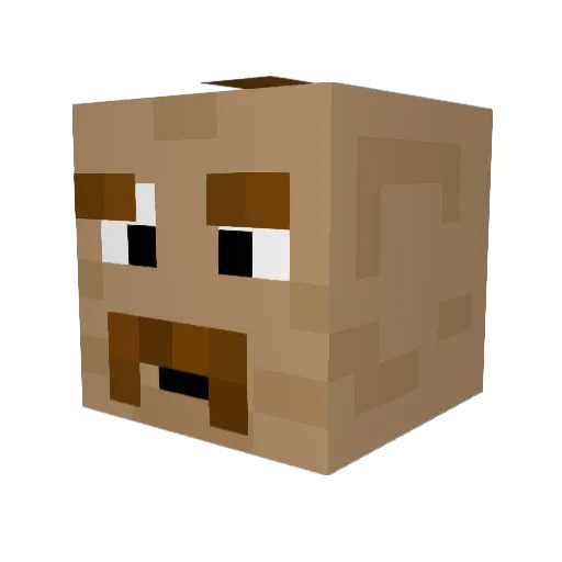 erikbyxa1 Minecraft avatar head, 3D render