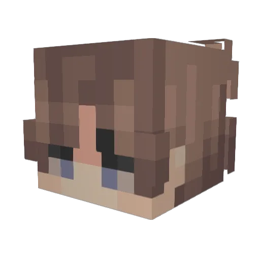 erikfem Minecraft avatar head, 3D render