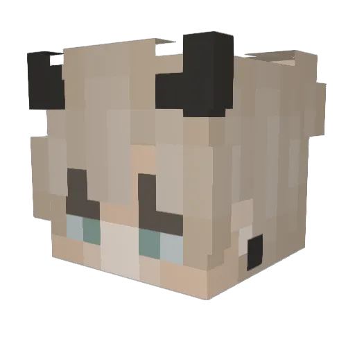 erikhjortz Minecraft avatar head, 3D render