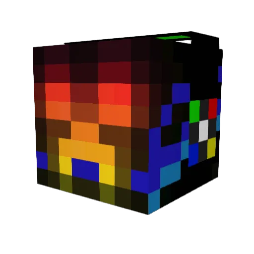 erikkrohn Minecraft avatar head, 3D render
