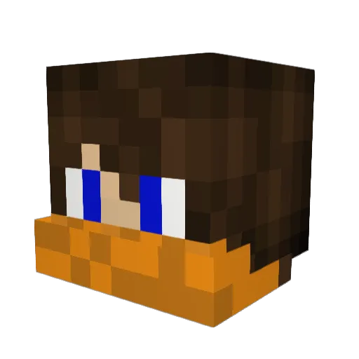 erikolesser Minecraft avatar head, 3D render