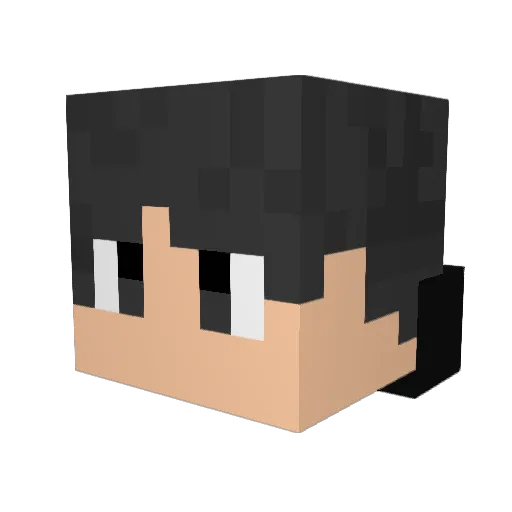 erikorie Minecraft avatar head, 3D render