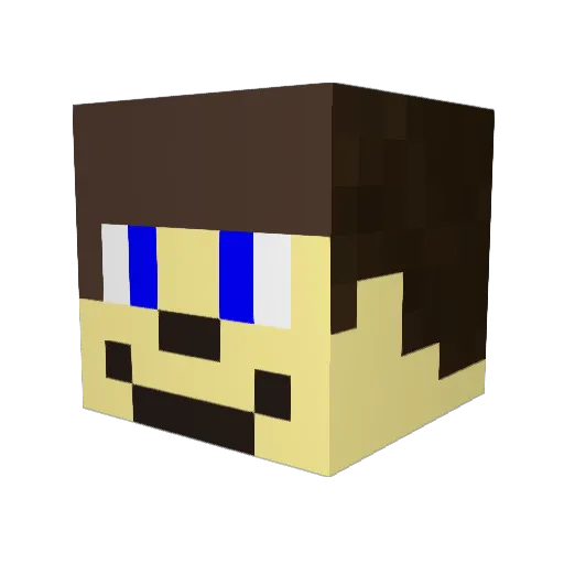 erikseb Minecraft avatar head, 3D render