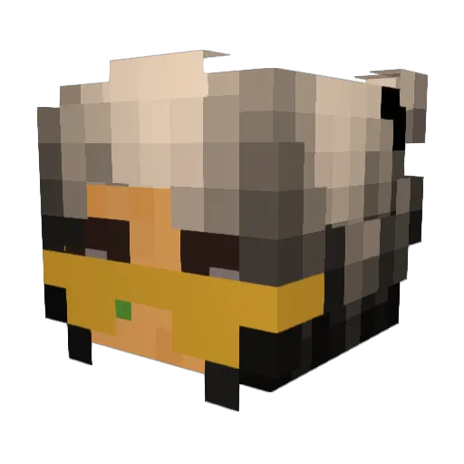 erikugh Minecraft avatar head, 3D render