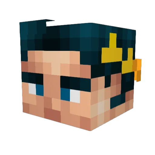 erikvanduyn Minecraft avatar head, 3D render