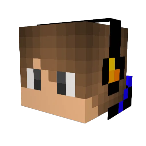 erikwl Minecraft avatar head, 3D render