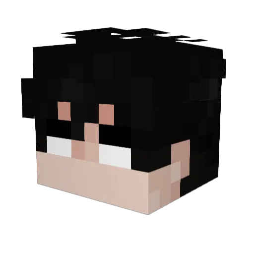 erikzooo Minecraft avatar head, 3D render