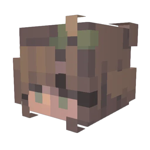 erin0104 Minecraft avatar head, 3D render