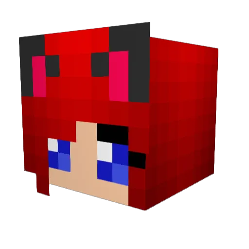 erin123 Minecraft avatar head, 3D render
