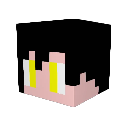 erinascarlet Minecraft avatar head, 3D render