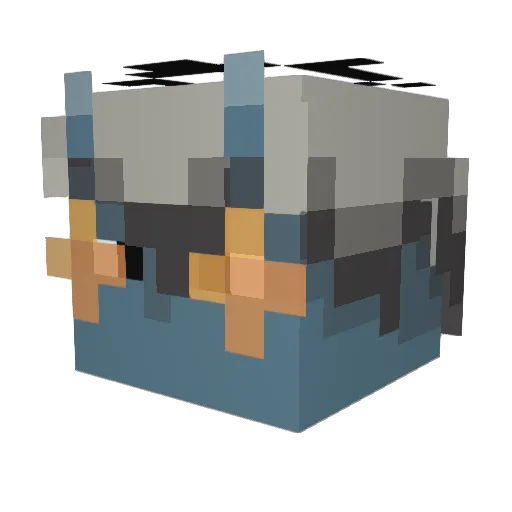 erincrisis Minecraft avatar head, 3D render