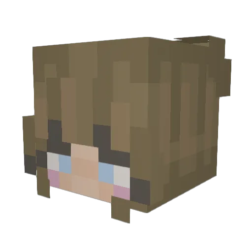erinisnotfunny Minecraft avatar head, 3D render