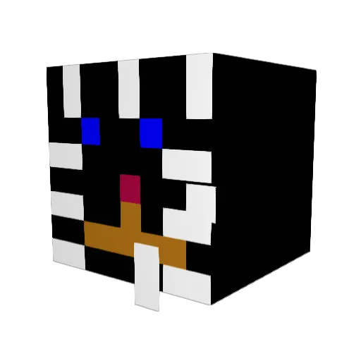 erinjadel Minecraft avatar head, 3D render