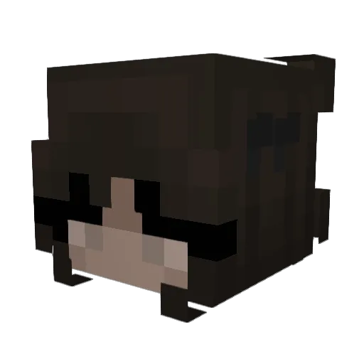 erinnx Minecraft avatar head, 3D render