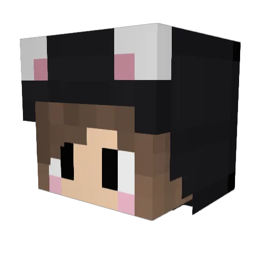 eririn_channel Minecraft avatar head, 3D render