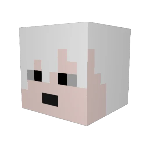 erisa1412 Minecraft avatar head, 3D render