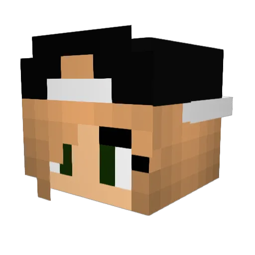 erizaxd Minecraft avatar head, 3D render