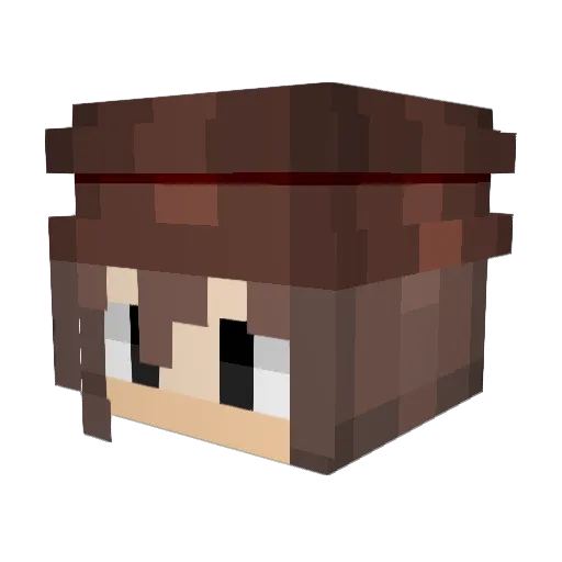 erkfrisk Minecraft avatar head, 3D render