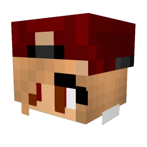 ermasdrfu Minecraft avatar head, 3D render