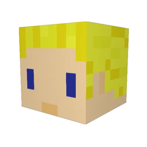 ermergerd1234 Minecraft avatar head, 3D render