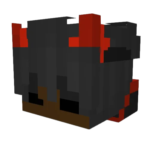 ermglen Minecraft avatar head, 3D render