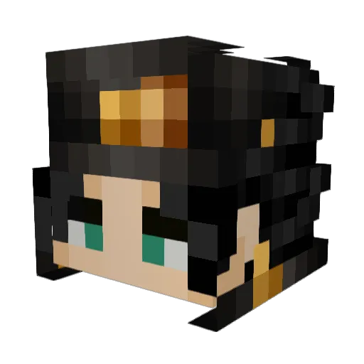 ern_everything Minecraft avatar head, 3D render