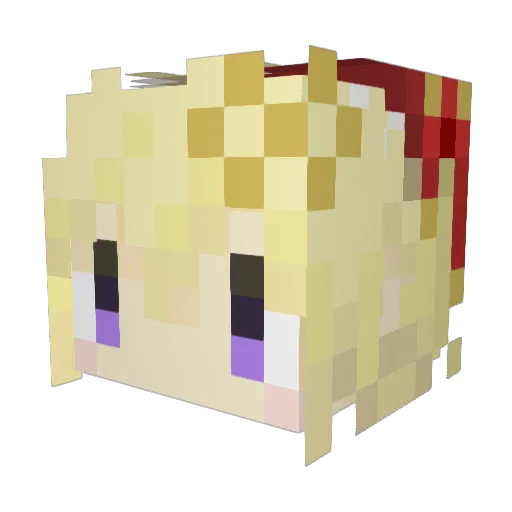 ern_pys Minecraft avatar head, 3D render