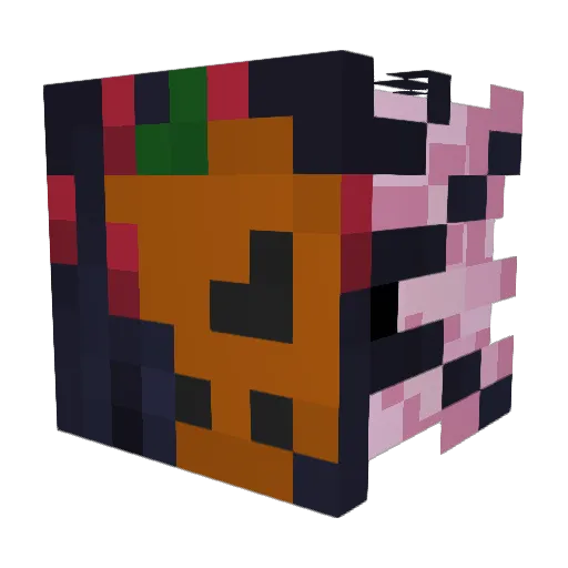 ero_skibidi Minecraft avatar head, 3D render