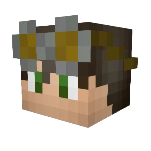 erocfx Minecraft avatar head, 3D render