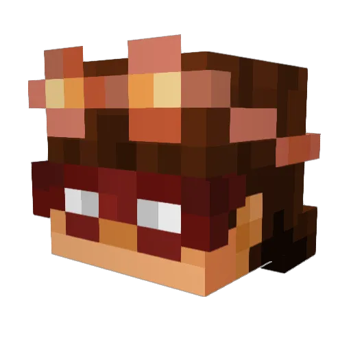 eroel22 Minecraft avatar head, 3D render